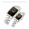 WLISTH Luxury Stainless Steel Couple Watches – Gold Fashion Analog Date Quartz Wristwatches for Men & Women